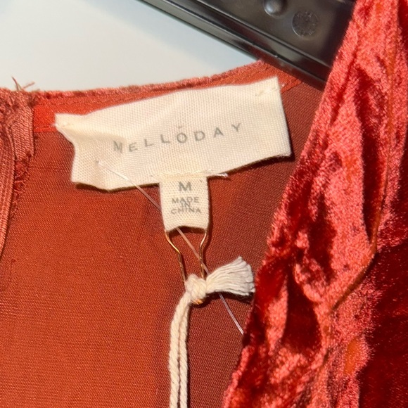 MELLODAY Women's Velvet Cocktail Dress Size M - Picture 3 of 6